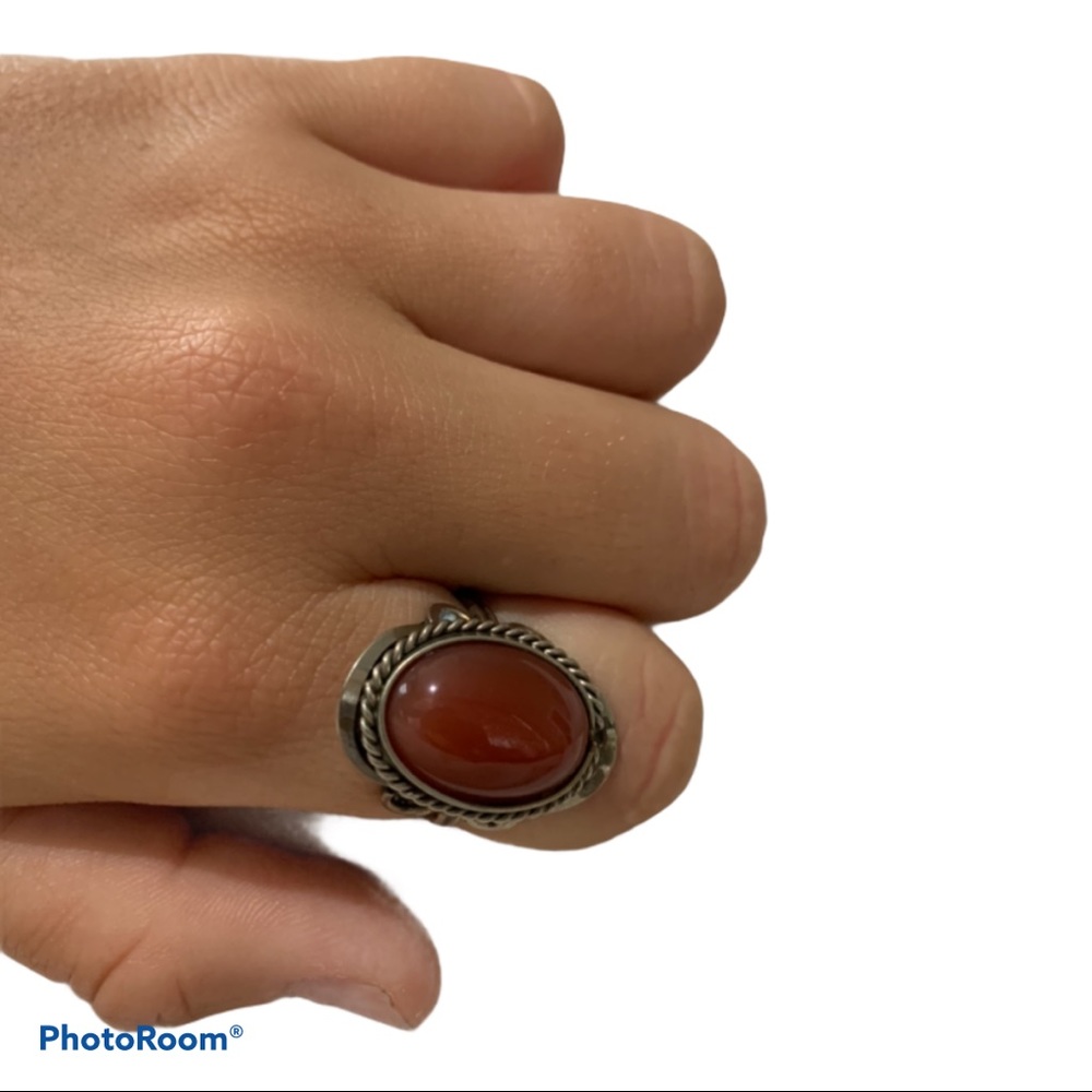 BURNT ORANGE RING🧡❤️ adjustable and waterproof